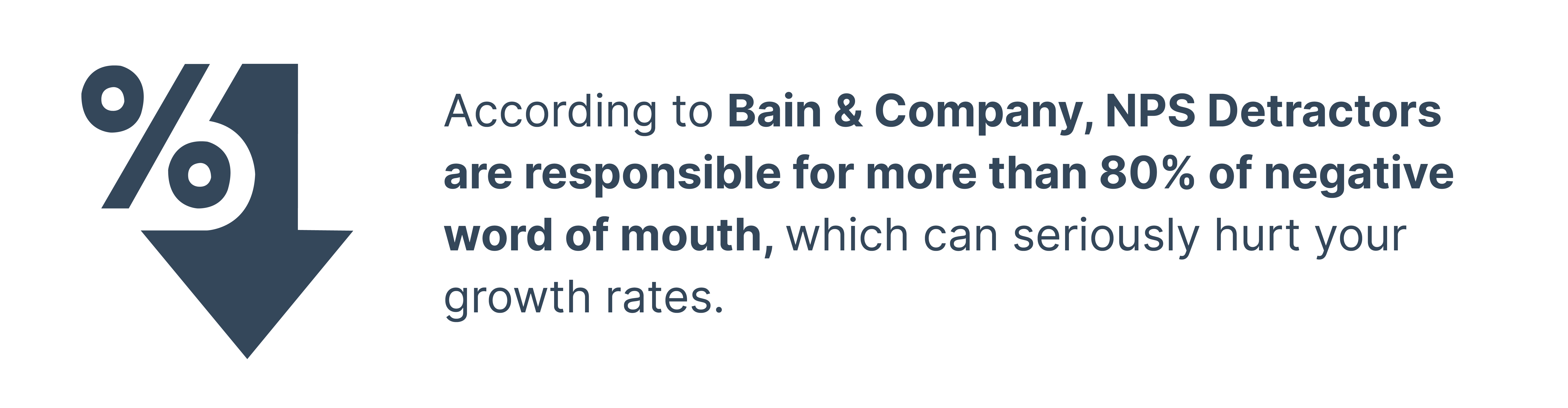 NPS drop off the killer of brand loyalty 80% detractors responsible for 80% of negative word of mouth
