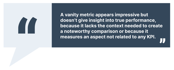 Vanity metrics