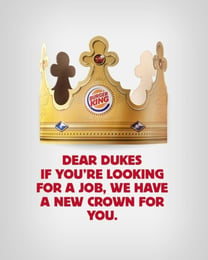 Hurree. Brand Stemme. Humor. Burger king. Aktuel humor.
