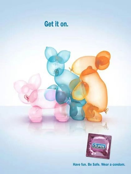 Hurree. Brand Voice. Humor. Durex. Blue Humor. Marketing Advert.