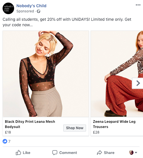 Facebook Native Advertising Personalisation marketing