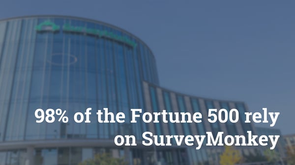 98% of the Fortune 500 rely on SurveyMonkey. Hurree. Customer Feedback.